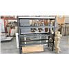 Image 2 : BLACK METAL SHELVING UNIT (ONLY 1 SHELF) 77"L X 6.5'H X 24"W