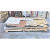Image 1 : PALLET OF ASSORTED SIZE FOAM WALL DECOR, BATHROOM SINK, FOAM PANELS & MORE