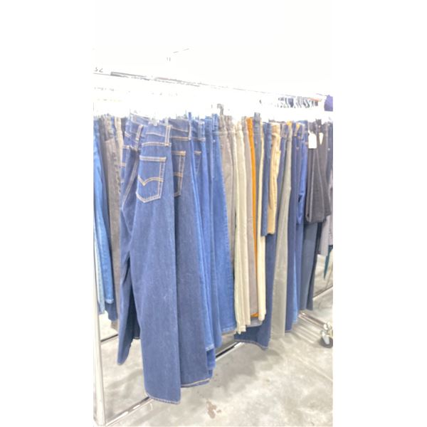 RACK OF ASSORTED WARDROBE CLOTHING *RACK INCLUDED & MUST BE TAKEN*