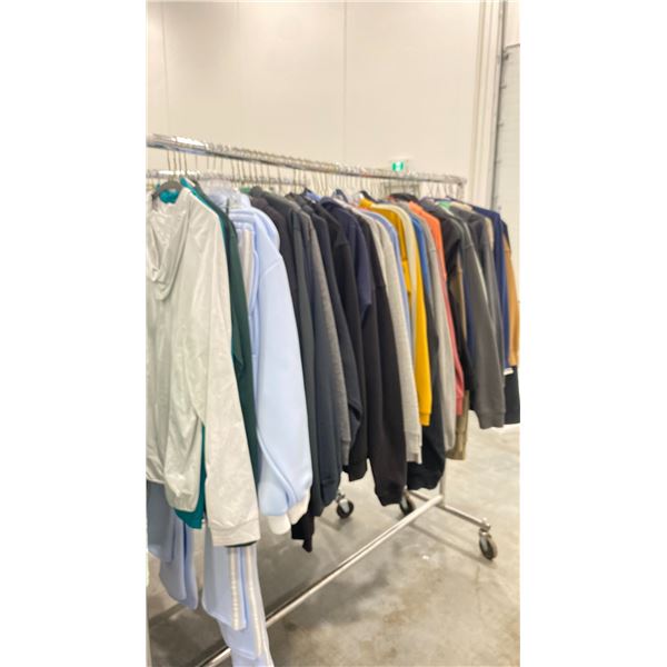 RACK OF ASSORTED WARDROBE CLOTHING *RACK INCLUDED & MUST BE TAKEN*