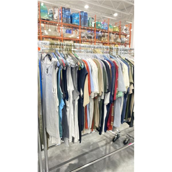 RACK OF ASSORTED WARDROBE CLOTHING *RACK INCLUDED & MUST BE TAKEN*