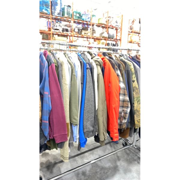 RACK OF ASSORTED WARDROBE CLOTHING *RACK INCLUDED & MUST BE TAKEN*