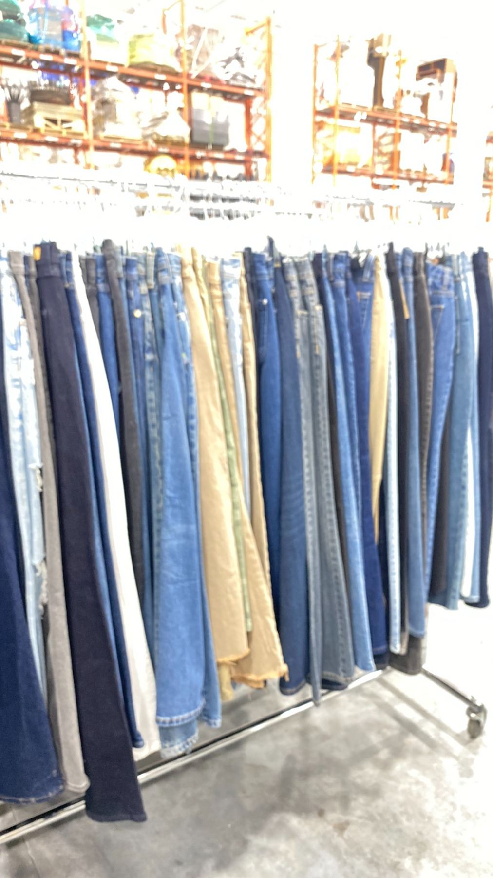 RACK OF ASSORTED WARDROBE CLOTHING *RACK INCLUDED & MUST BE TAKEN ...