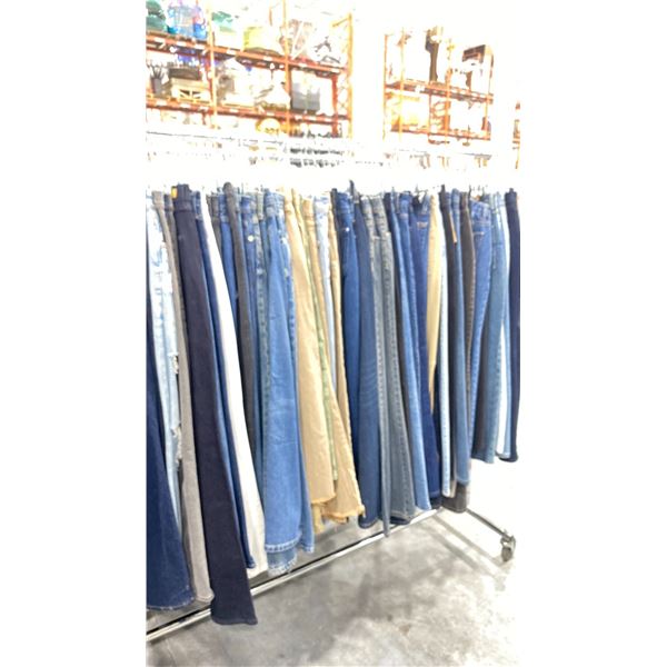 RACK OF ASSORTED WARDROBE CLOTHING *RACK INCLUDED & MUST BE TAKEN*