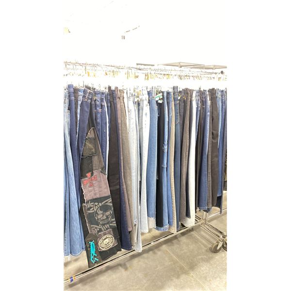 RACK OF ASSORTED WARDROBE CLOTHING *RACK INCLUDED & MUST BE TAKEN*