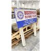 Image 2 : BOZEMAN FLYING CLUB SIGN 48" X 55"H
