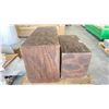 Image 2 : PALLET OF (2) WOOD RISERS 18"H