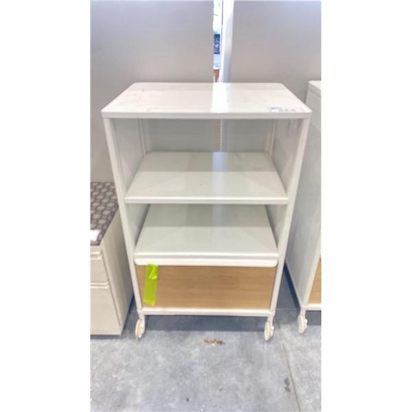PORTABLE METAL CABINET WITH 1 DRAWER 24" X 18" X 40"H