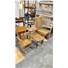 Image 2 : 4 ASSORTED CHAIRS & SMALL CONSOLE TABLE