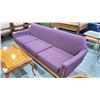 Image 2 : FABRIC SOFA WITH WOOD TRIM 7'L
