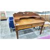 Image 1 : ANTIQUE CARVED WRITING DESK 51 X 30" X 44"H