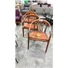 Image 1 : 3 WOOD CHAIRS