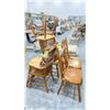 Image 2 : ( 6 ) WOODEN DINING CHAIRS