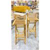 Image 2 : ( 2 ) MODERN WOODEN BARSTOOLS