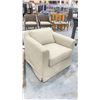 Image 3 : BEIGE UPHOLSTERED ARMCHAIR