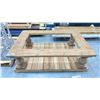 Image 1 : WOODEN TABLE - APPROX. 60"W X 40"D X 19"H