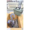Image 1 : INDUSTRIAL CHAIN HOIST WITH CHAIN & PLASTIC AMMO BOX