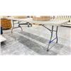 Image 1 : 8'L PLASTIC TABLE *CONTENTS NOT INCLUDED*