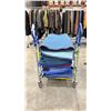 Image 2 : IKEA SHOPPING CART WITH STACK OF MOVING BLANKETS