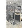 Image 1 : ULINE GREY METAL LOCKING STORAGE CRATE - APPROX. 48"W X 48"D X 90"H