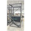 Image 2 : ULINE GREY METAL LOCKING STORAGE CRATE - APPROX. 48"W X 48"D X 90"H