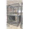 Image 1 : ULINE GREY METAL LOCKING STORAGE CRATE - APPROX. 48"W X 48"D X 90"H