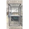 Image 2 : ULINE GREY METAL LOCKING STORAGE CRATE - APPROX. 48"W X 48"D X 90"H