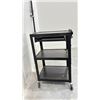 Image 2 : 3 TIER BLACK METAL POWER READY AV CART