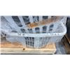 Image 8 : CLOTHING RACK FILLED WITH LAUNDRY BASKETS OF MENS & WOMENS SHOES *RACK INCLUDED & MUST BE TAKEN*