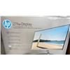 Image 2 : HP 27FW 27" FULL HD ULTRA SLIM MONITOR *MAY BE MISSING POWER CORD*