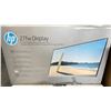 Image 2 : HP 27FW 27" FULL HD ULTRA SLIM MONITOR *MAY BE MISSING POWER CORD*