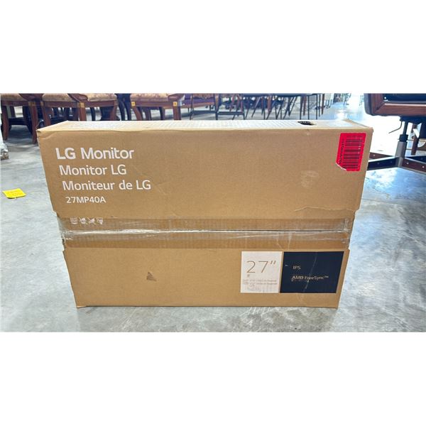 LG 27MP40A 27" MONITOR *MAY BE MISSING POWER CORD*