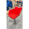 Image 2 : 4 RETRO RED UPHOLSTERED OCCASIONAL CHAIR