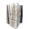 Image 1 : GE STAINLESS STEEL SWING OUT FRIDGE WITH ROLLOUT FREEZER 30"W