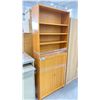 Image 2 : WOOD 2 DOOR CABINET 31" X 11" X 80"