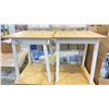 Image 2 : 4 SQUARE END TABLES 25.5" X 25.5" X 30"H