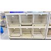 Image 1 : PORTABLE 6-BAY SMALL ANIMAL CAGE CABINET 79" X 24" X 60"H