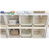 Image 1 : PORTABLE 6-BAY SMALL ANIMAL CAGE CABINET 79" X 24" X 60"H WITH PROP CONTENTS