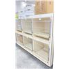 Image 2 : PORTABLE 6-BAY SMALL ANIMAL CAGE CABINET 79" X 24" X 60"H WITH PROP CONTENTS