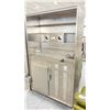 Image 2 : PORTABLE STAINLESS STEEL MULTI TIER CORROSIVE LIQUIDS STORAGE CABINET WITH POWER OUTLETS & SINK 48"