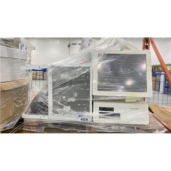 PALLET OF ASSORTED ITEMS INCLUDING; COMPUTER, AIR CONDITIONER, ULTRACENTRIFUGE & MORE