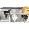 Image 2 : SHELF OF ASSORTED ITEMS INCLUDING; CHAMPAGNE BUCKET, DESK, FIREPLACE SCREEN & MORE