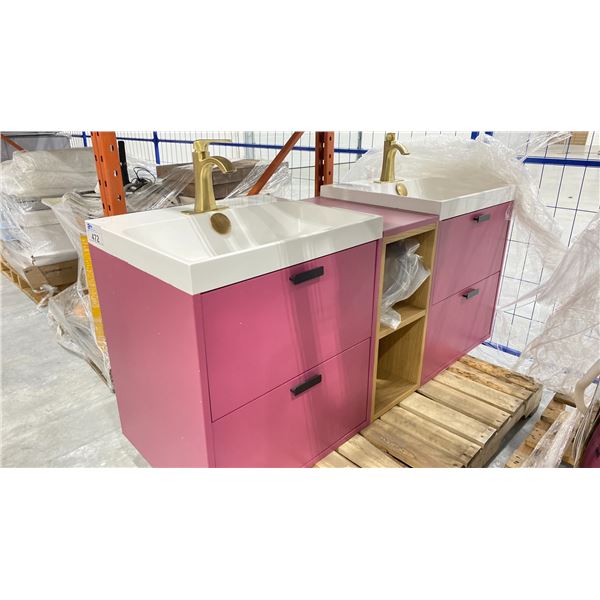 DUAL SINK VANITY CABINET 51" X 28" X 28"H