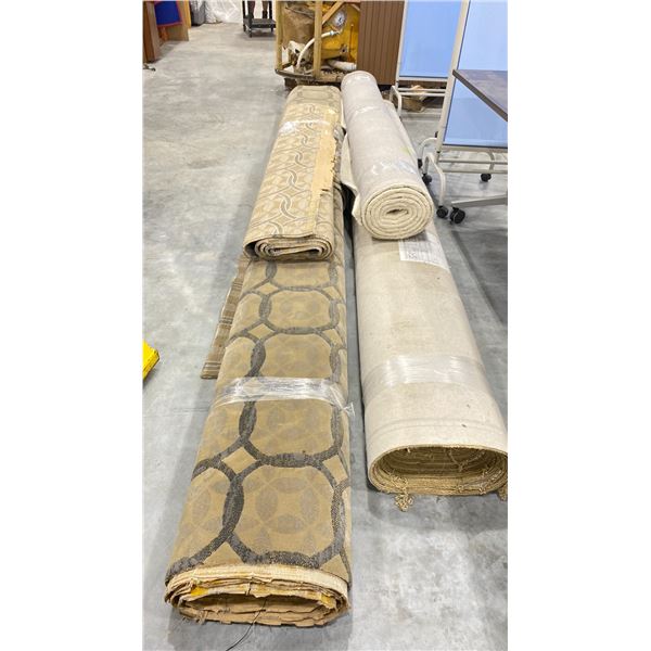 4 ASSORTED LARGE CARPETS & AREA RUGS