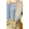 Image 2 : (3) PORTABLE 3 PANEL MEDICAL SCREENS