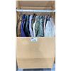 Image 2 : WARDROBE BOX OF ASSORTED CLOTHING (BOX AND ALL CONTENTS MUST BE TAKEN)