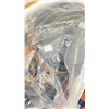 Image 2 : 2 LAUNDRY BASKETS OF ASSORTED BELTS & 2 BOXES OF ASSORTED TIES & DRESS SOCKS