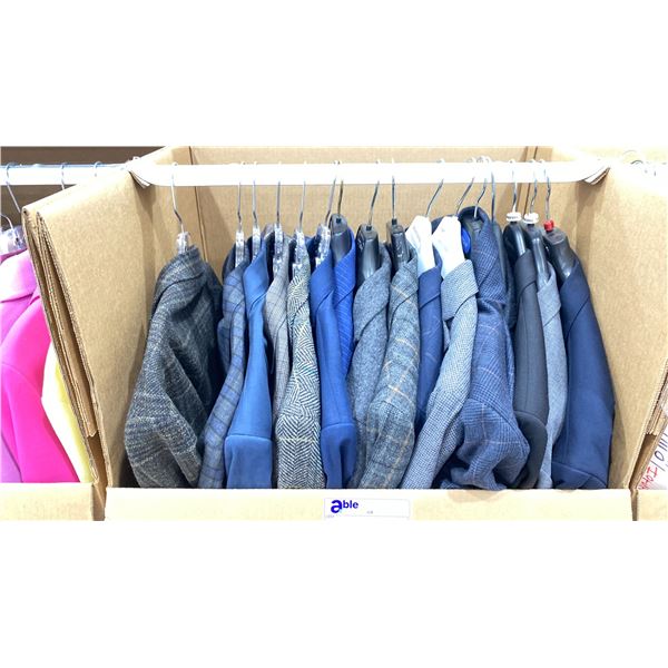 WARDROBE BOX OF ASSORTED CLOTHING (BOX AND ALL CONTENTS MUST BE TAKEN)