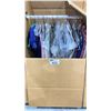 Image 2 : WARDROBE BOX OF ASSORTED CLOTHING (BOX AND ALL CONTENTS MUST BE TAKEN)
