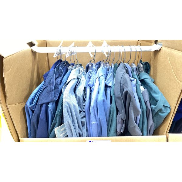 WARDROBE BOX OF ASSORTED CLOTHING (BOX AND ALL CONTENTS MUST BE TAKEN)
